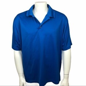 CHAMPION Mens Golf Polo Shirt Short Sleeve Blue XL